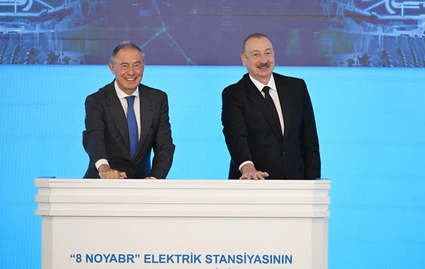 Mingəçevirdə "8 Noyabr" Elektrik Stansiyasının açılış mərasimi keçirilib