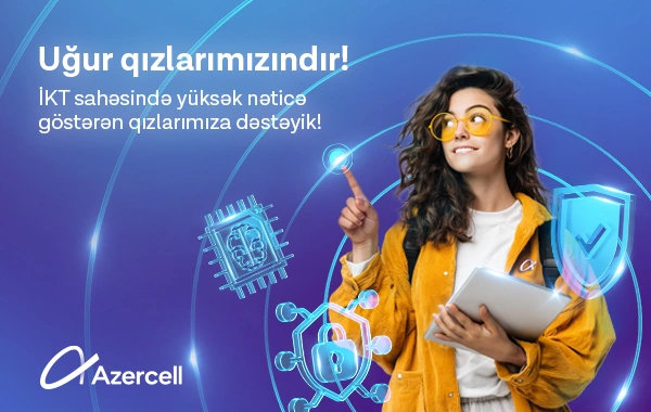 Azercell İT ixtisası üzrə ən yüksək nəticə göstərmiş tələbə qızları təbrik etdi