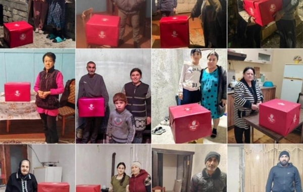 По инициативе Лейлы Алиевой малообеспеченным семьям вручены праздничные подарки