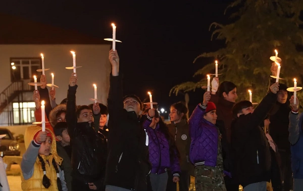 Xocalıda soyqırım qurbanlarının xatirəsinə flaşmob keçirilib