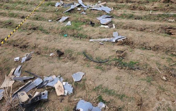 Naxçıvanda məktəb yaxınlığına düşən dronun qalıqları