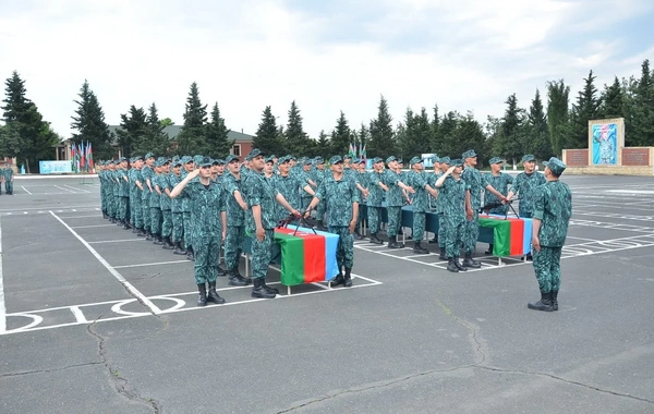 Gənc əsgərlərin andiçmə mərasimi keçirilib
