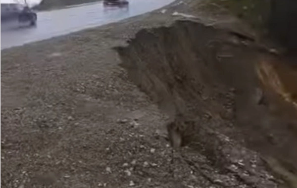 AAYDA: Muğanlı-İsmayıllı yolunun mühafizə zolağında sürüşmə olub