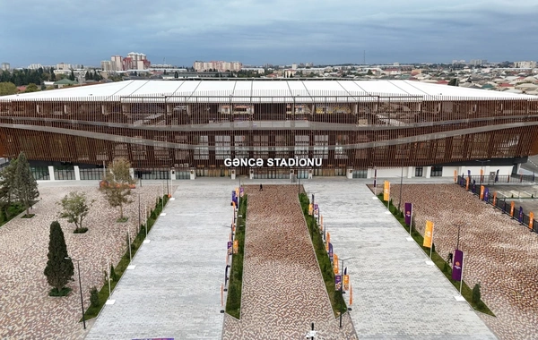 Prezident İlham Əliyev Gəncə Stadionunun açılışında iştirak edib