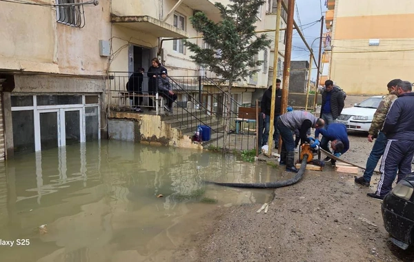 Abşeronda subasma ilə əlaqədar əhali bəzi ərazilərdən təxliyə edilib