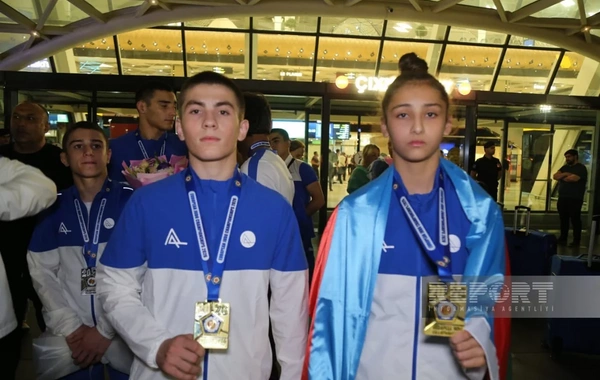 Avropa çempionatında tarixi nəticəyə imza atan Azərbaycan cüdoçuları Vətənə qayıdıb