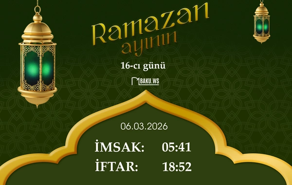 İftar vaxtı - 6 mart 2026: Ramazanın 16-cı günü
