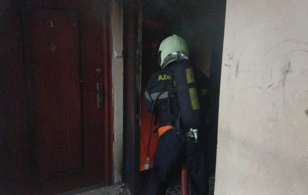 Mingəçevirdə binada yanğın olub, zəhərlənənlər var