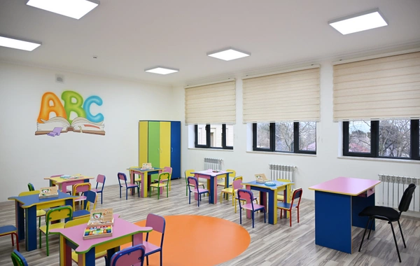 Prezident İlham Əliyev Şamaxı Avropa liseyinin yeni binasının açılışında iştirak edib