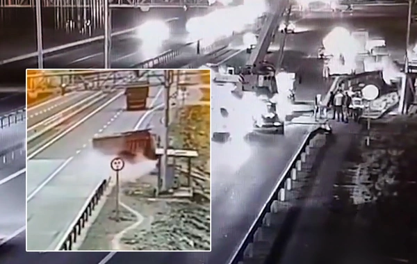 Normadan artıq yüklənmənin səbəb olduğu qəzalardan GÖRÜNTÜLƏR