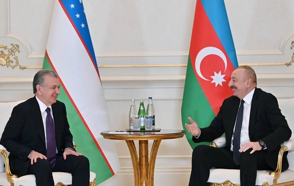 Ilham Aliyev and Shavkat Mirziyoyev participated in the opening of the new building of the Embassy of Uzbekistan