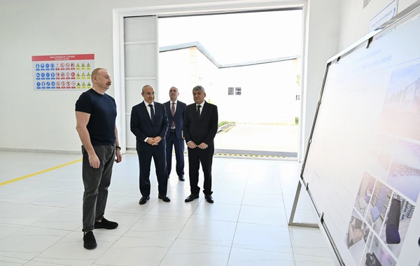 Xocalı şəhərində "Qarabağ Tekstil Evi" MMC istifadəyə verilib