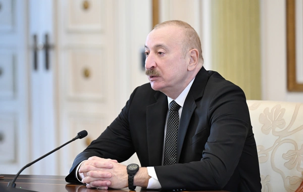 İlham Əliyev TDT-yə üzv dövlətlərin hökumət başçılarının görüşünün iştirakçılarını qəbul edib