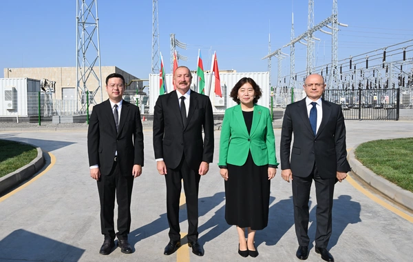 İlham Əliyev "Qobustan" Günəş Elektrik Stansiyasının açılışında iştirak edib