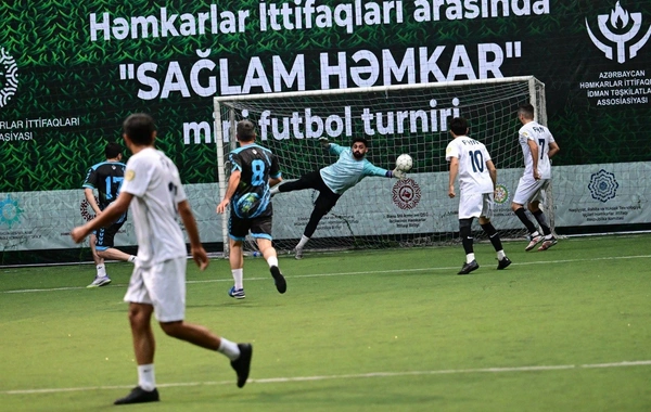Azərbaycan Həmkarlar İttifaqları Konfederasiyasının təşkilatçılığı ilə keçirilən minifutbol turniri başa çatıb