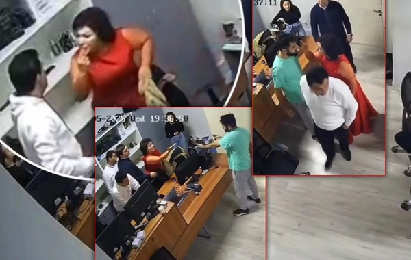 Telli Borçalı ilə ARB TV əməkdaşı arasında dava düşdü - ANBAAN VİDEO