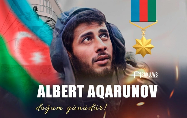 Milli Qəhrəman Albert Aqarunovun doğum günüdür