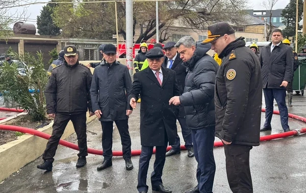 Kəmaləddin Heydərov Keşlədə suyun təsirinə məruz qalmış əraziyə gedib