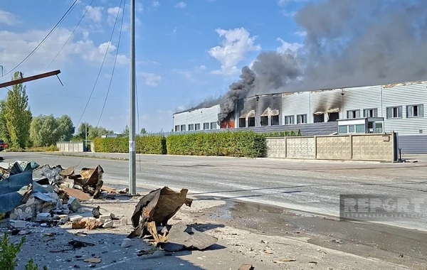 Kiyevdə Rusiyanın hücumu nəticəsində azərbaycanlıya məxsus restoran dağılıb