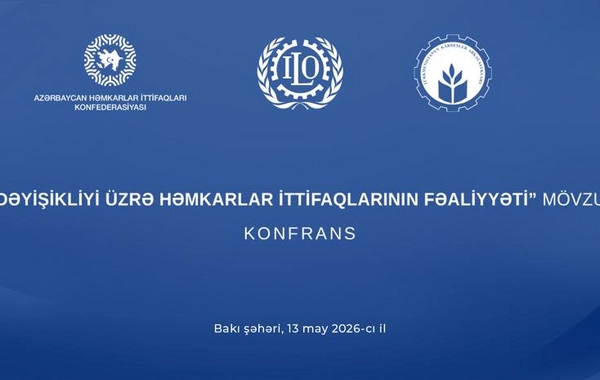 Bakıda İqlim dəyişikliyi üzrə həmkarlar ittifaqlarının fəaliyyəti mövzusunda konfrans keçirilib