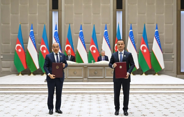 Daşkənddə Azərbaycan-Özbəkistan sənədlərinin imzalanması və mübadiləsi mərasimi olub