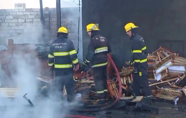 Zaqatalada xurma istehsalı sexində yanğın baş verib