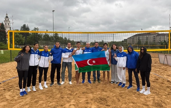 Azərbaycanın çimərlik voleybolu üzrə milliləri Ermənistan və Gürcüstan yığmalarına qalib gəlib