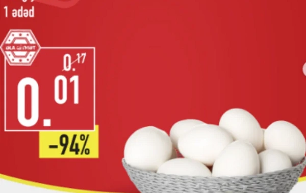 Azərbaycanda yumurta kəskin UCUZLAŞDI