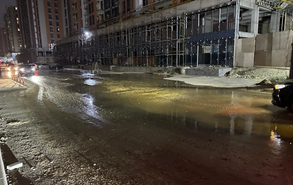 MİDA yaşayış kompleksinin həyətində su xəttində baş verən qəza ARADAN QALDIRILIB