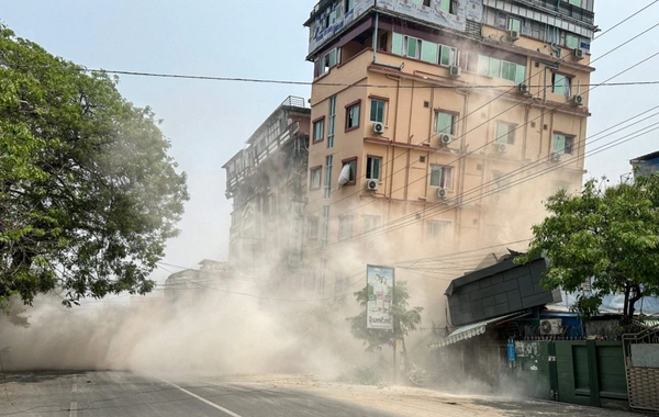 В Мьянме произошло очередное мощное землетрясение