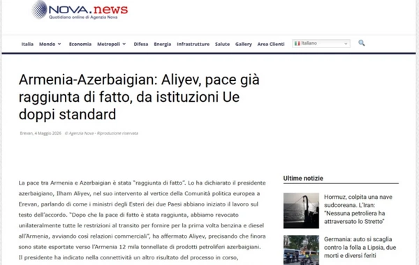 Dünya mətbuatı Azərbaycan Prezidentinin "Avropa Siyasi Birliyi"nin Zirvə toplantısındakı çıxışından yazır