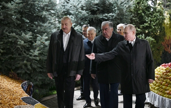 President Ilham Aliyev is attending an informal dinner for CIS heads of state in Dushanbe
