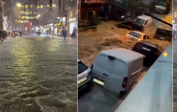 İstanbulu sel vurdu, yağış suları evlərə və mağazalara doldu - İki nəfər öldü