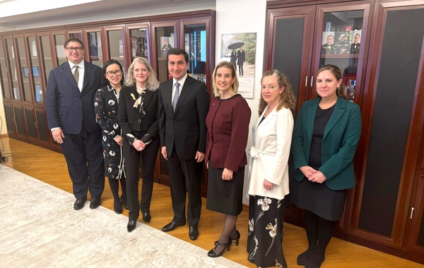 Hikmət Hacıyev ABŞ Dövlət katibinin müavini ilə görüşüb
