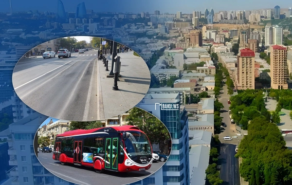 Bakının mərkəzi yolunda PROBLEM - Avtobuslar bu hala salır?