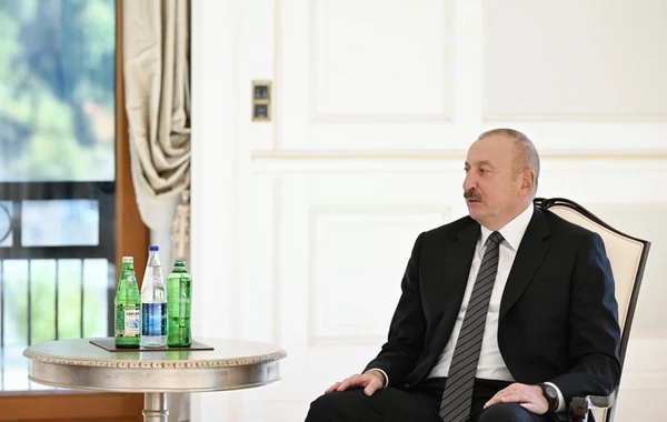 Ilham Aliyev met with the President of TRNC in Gabala