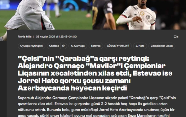 "Qarabağ" ingilislərə ŞOU GÖSTƏRDİ - Dünya bizdən DANIŞIR