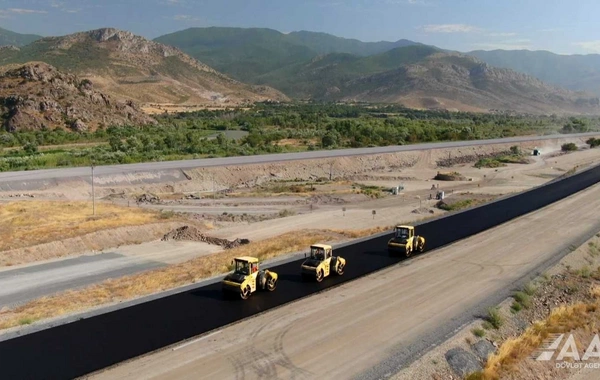 Horadiz–Cəbrayıl–Zəngilan–Ağbənd yolunun tikintisi 95 % icra olunub