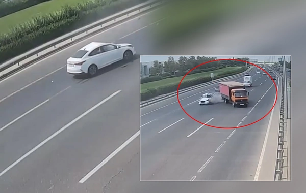 Bakıda qayda pozan yük maşının sürücüsü ağır qəzaya səbəb oldu - ANBAAN VİDEO