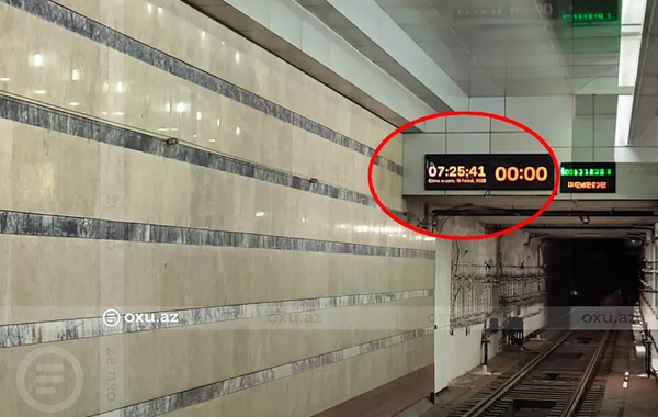 Səhər saatlarında Bakı metrosunda GECİKMƏ: Sərnişinlər çətin vəziyyətdə qaldılar