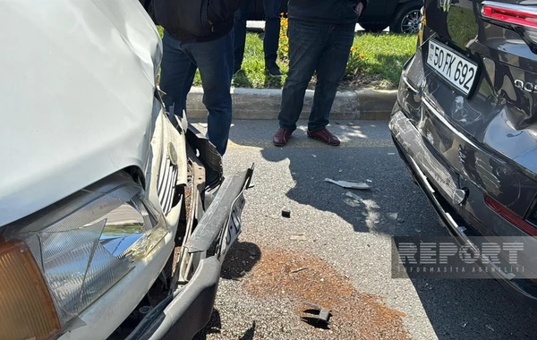 Sumqayıtda zəncirvari qəza olub, xəsarət alanlar var