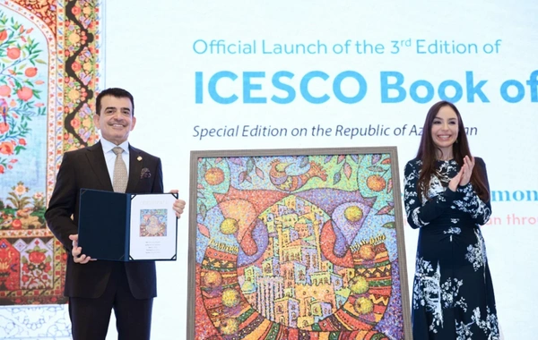 Leyla Əliyeva Sülh kitabının təqdimatı və ICESCO ilə sazişin imzalanması mərasimlərindən paylaşım etdi