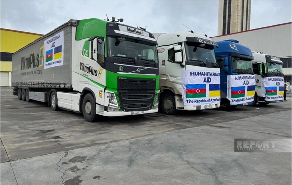 Azərbaycandan Ukraynaya 1 milyon dollar dəyərində növbəti humanitar yardım yola salınıb