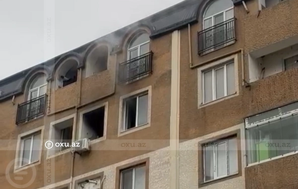 Xırdalanda çoxmərtəbəli yaşayış binasında YANĞIN