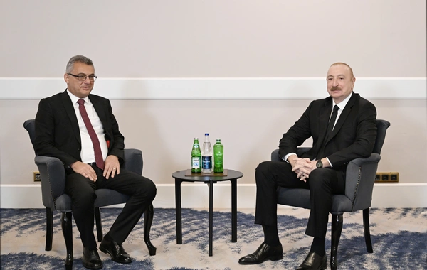 Azərbaycan Prezidenti İlham Əliyevin Antalyada Şimali Kipr Prezidenti ilə görüşü olub