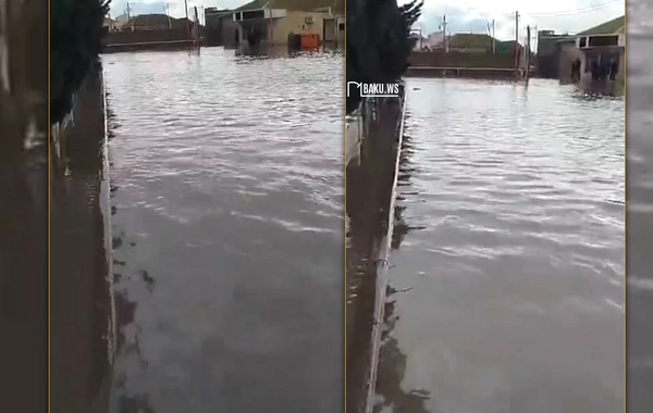 Burdan nəinki piyada, heç maşınla da keçmək olmur - Bakıda iri gölməçə yarandı