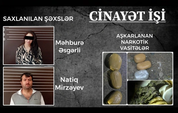 Yardımlıda narkokuryerlikdə şübhəli bilinən şəbəkə üzvləri saxlanılıb