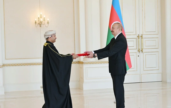 The President received the newly appointed Ambassador of the Sultanate of Oman to Azerbaijan