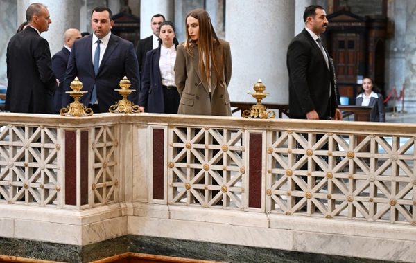 Mehriban Əliyeva Vatikanda Müqəddəs Pavel Bazilikasında həyata keçirilən bərpa işləri ilə tanış olub