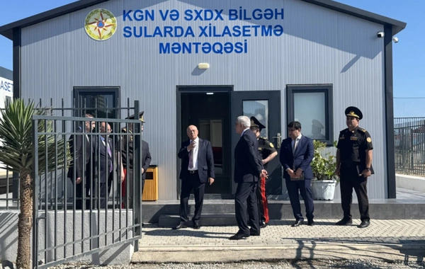 Kəmaləddin Heydərov Bilgəh xilasetmə məntəqəsinin açılışında iştirak edib